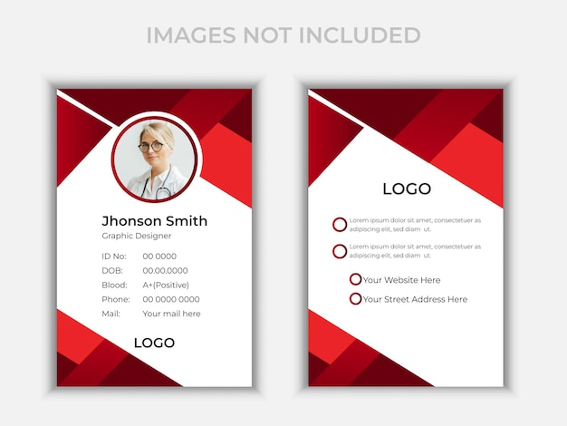 Vector abstract business id card template