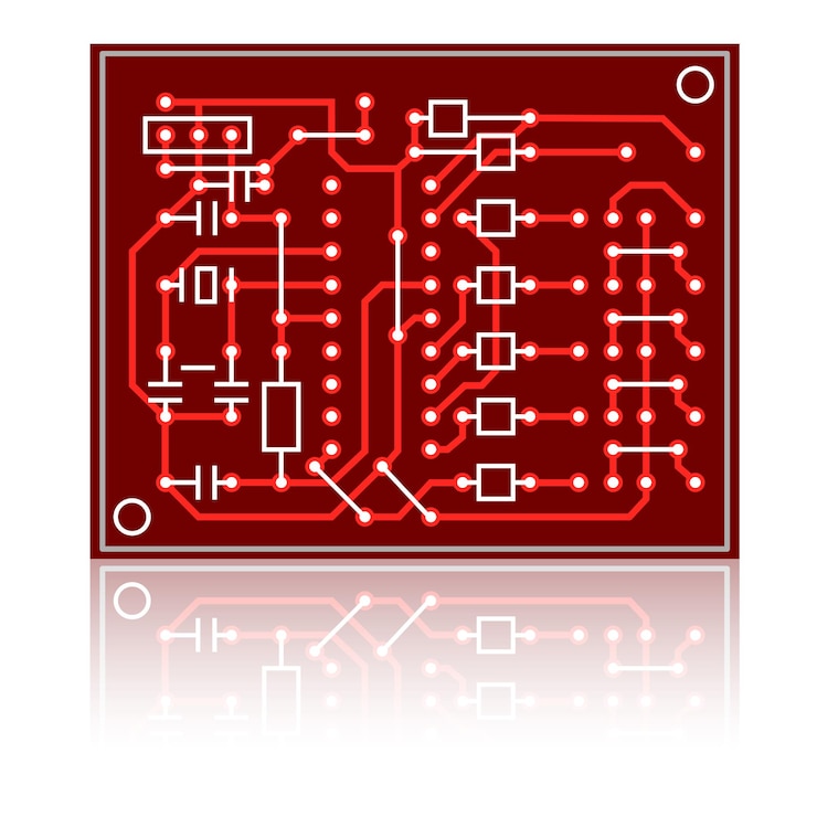 Vector vector abstract circuit board