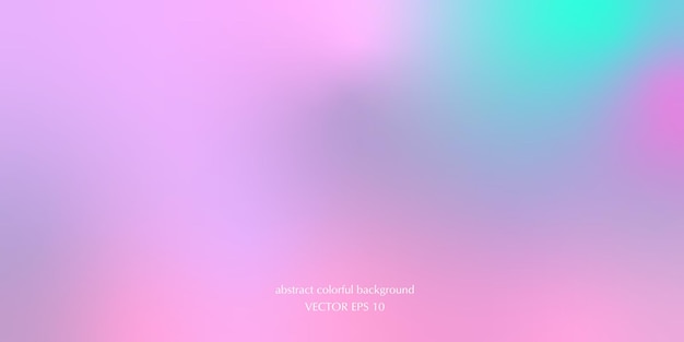 Vector abstract colorful background blurred gradient pastel colors palette for wallpaper Soft gradient in blue purple cyan and pinkxA