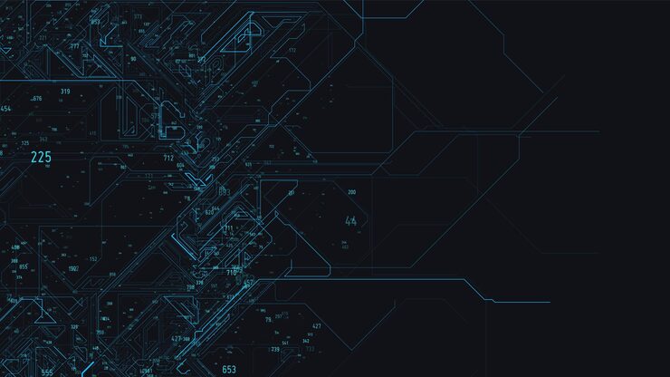 Vector vector abstract colorful big data tech net information visualization social network financial analysis of complex databases visual information complexitya strange intricate data cloud