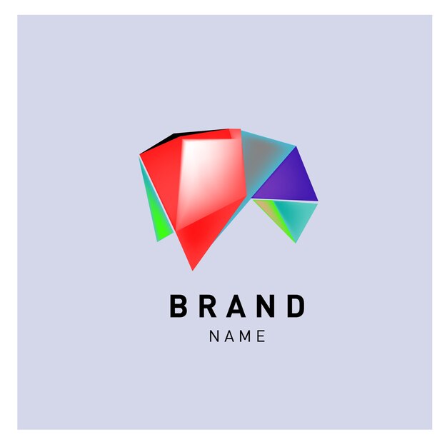 Vector abstract colorful logo design