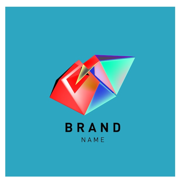 Vector abstract colorful logo design