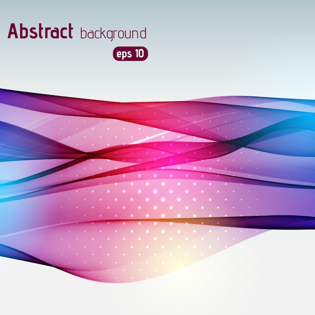 Vector abstract colorful waves background