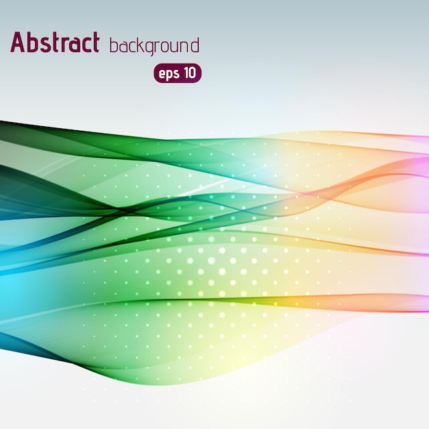 Vector abstract colorful waves background