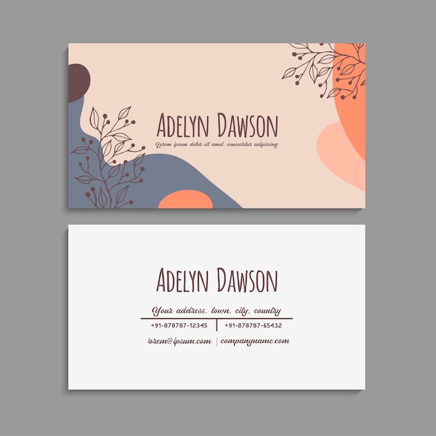 Vector abstract creative business cards set template Vector illustration