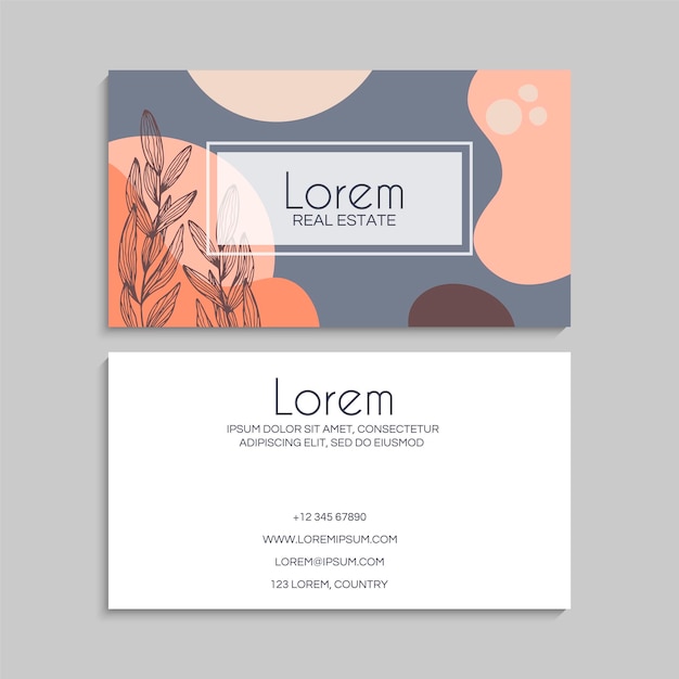 Vector abstract creative business cards set template Vector illustration