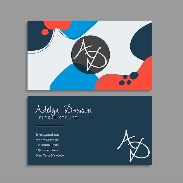 Vector vector abstract creative business cards set template