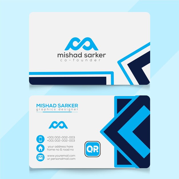 Vector abstract creative business cards template