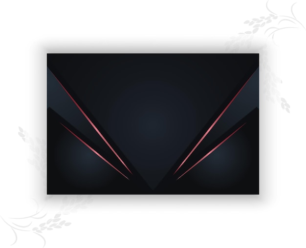 Vector abstract dark background with simple red lines element