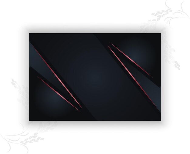 Vector abstract dark background with simple red lines element