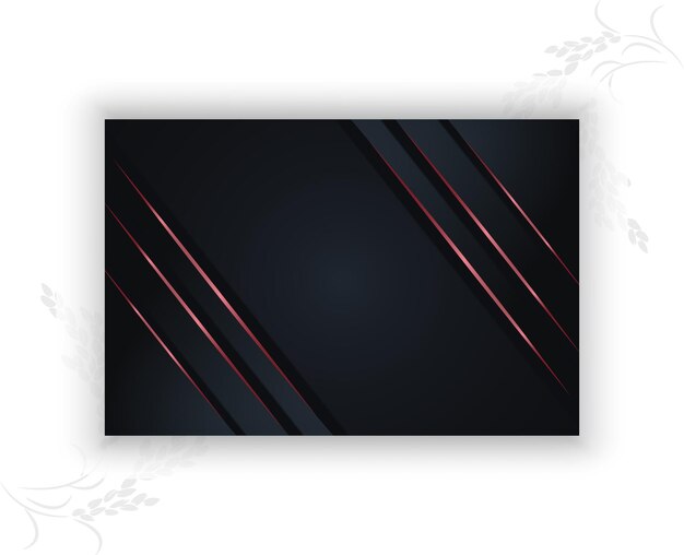 Vector abstract dark background with simple red lines element
