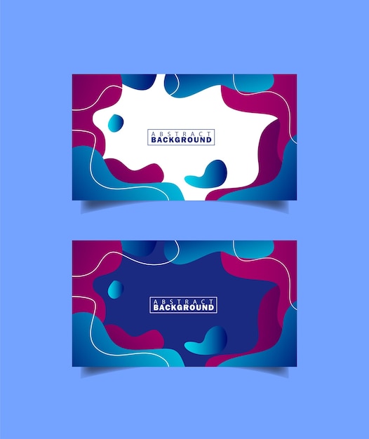 Vector abstract design banner web template