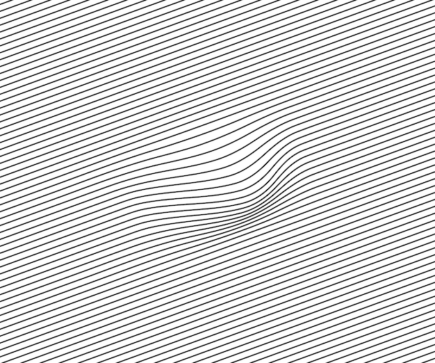 Vector vector abstract distorted wave lines background