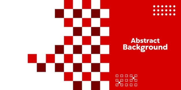 ベクトル 抽象的なエレガントな赤と白の背景 抽象的な白いパターン 正方形 テクスチャー 赤
