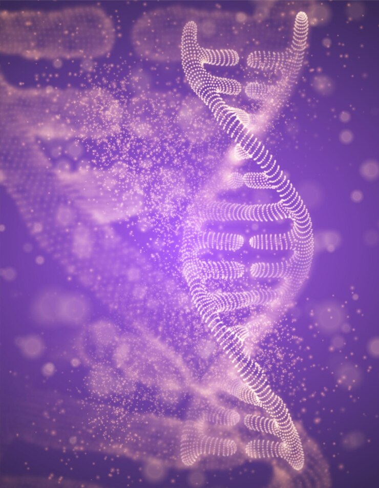 Vector vector abstract element scientific research and treatment of diseases dna