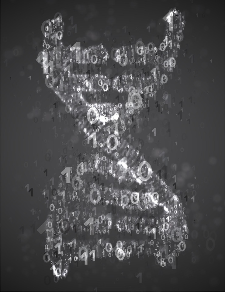 Vector vector abstract element scientific research and treatment of diseases dna