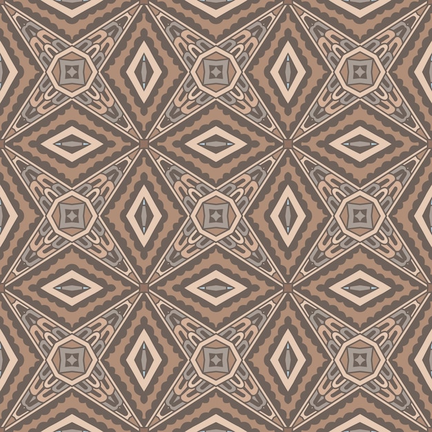 Vector abstract ethnic vintage seamless pattern tribal background