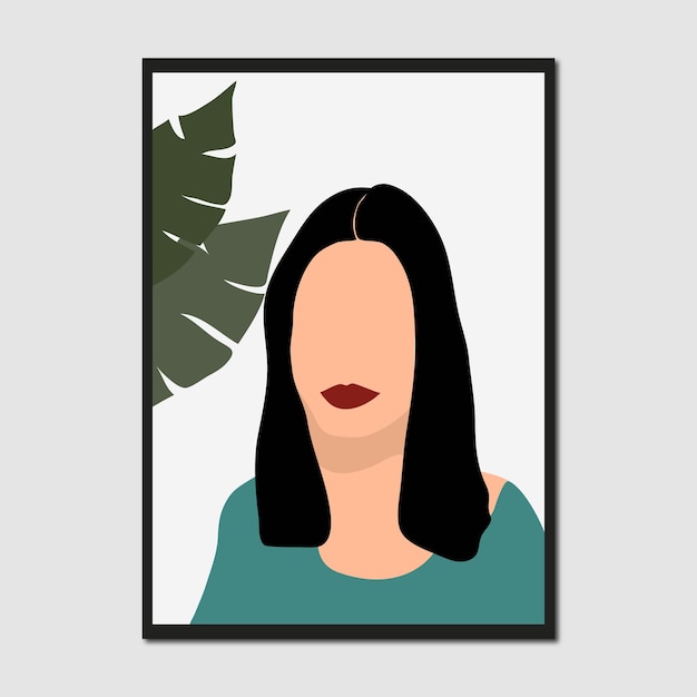 Premium Vector | Vector abstract of female