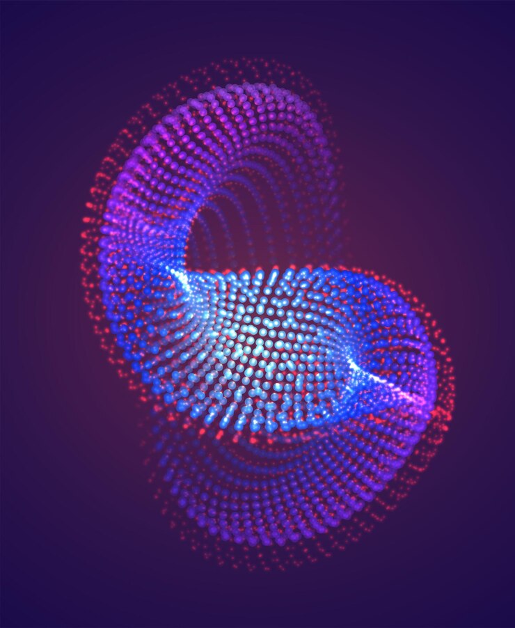Vector vector abstract form. bright colors and highlights. neon rainbow.