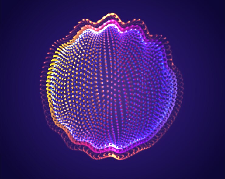 Vector vector abstract form. bright colors and highlights. neon rainbow.