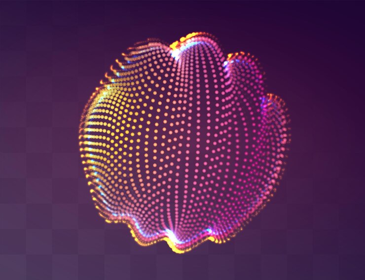 Vector vector abstract form. bright colors and highlights. neon rainbow.