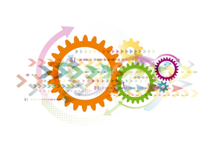 Vector vector abstract gear background