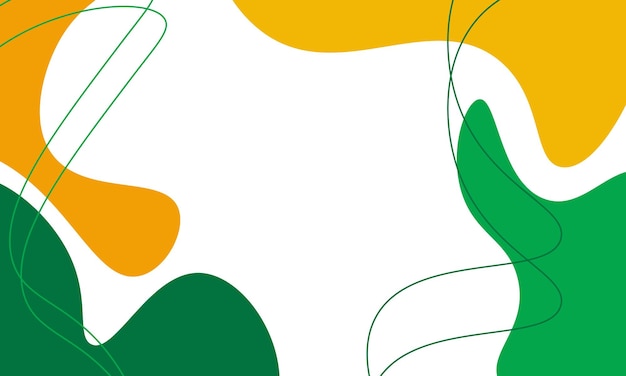 Vector abstract geel groen met witte achtergrond sjabloonontwerp voor sociale media kaartbanner