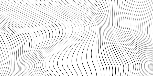 ベクトルの抽象的な幾何学的な背景の曲線