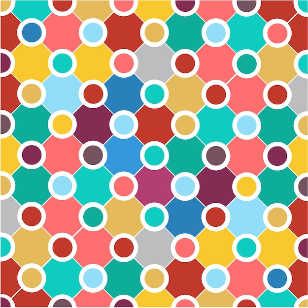 Vector abstract geometric background with circles