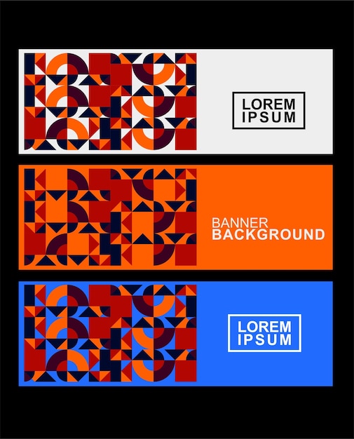 Vector abstract geometric design banner web template Banner backgroundmodern template design