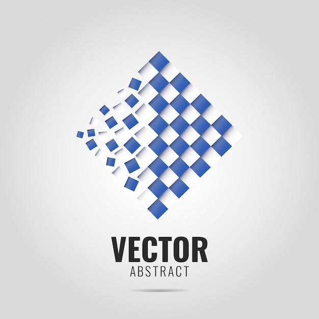 Vector abstract geometrisch logo.