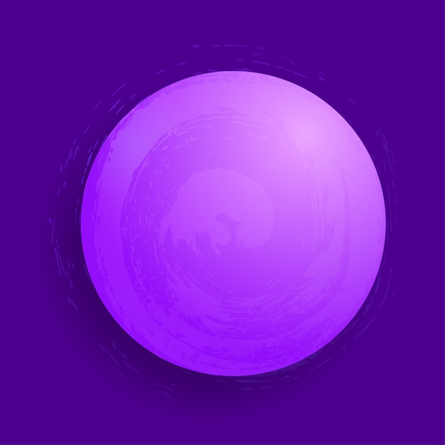 Vector abstract glowing magic sphere. 3d planet concept