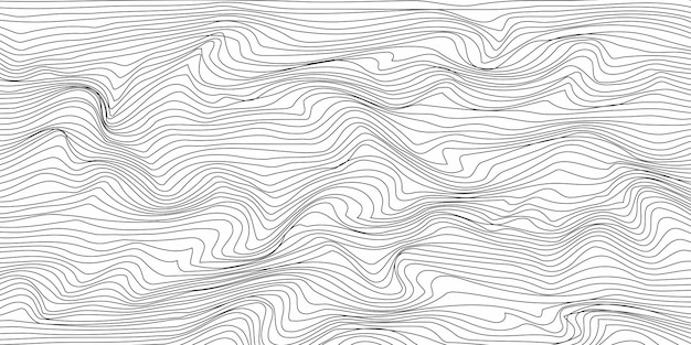 vector Abstract golvend artistiek sjabloon Wave Stripe vector Achtergrond