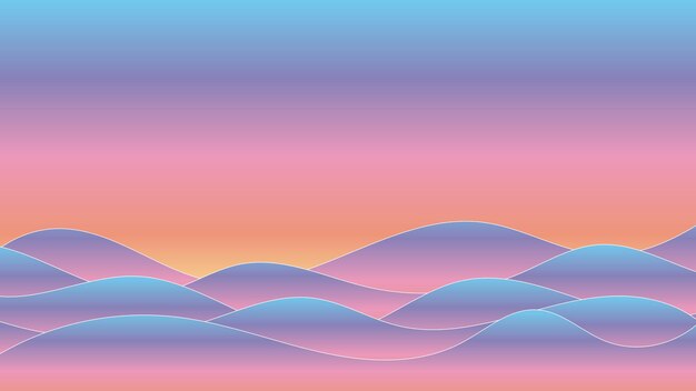 Vector vector abstract gradient background colorful liquid waves