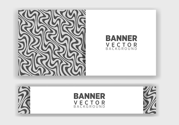 Векторный абстрактный графический дизайн Баннер. Векторный шаблон горизонтального баннера, абстрактный дизайн.