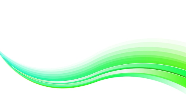 Vector abstract green business wave background