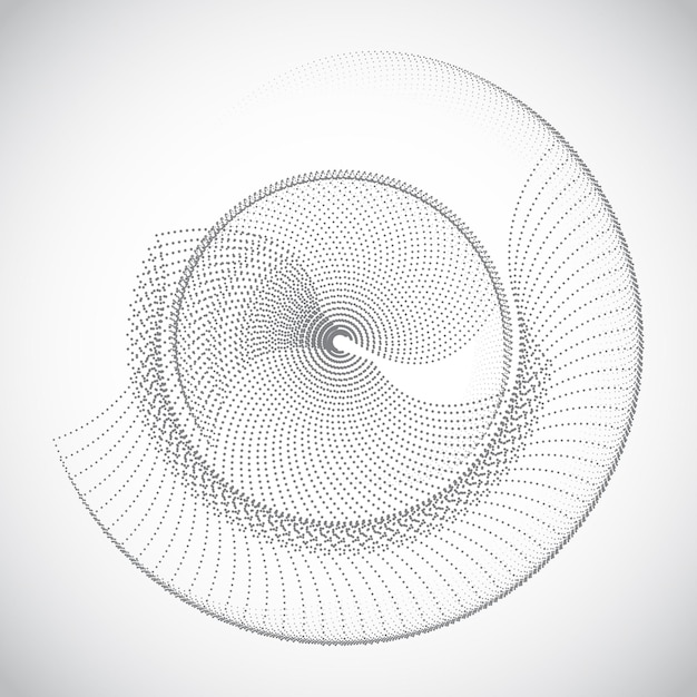 Vettore fondo astratto di spirale di semitono di vettore