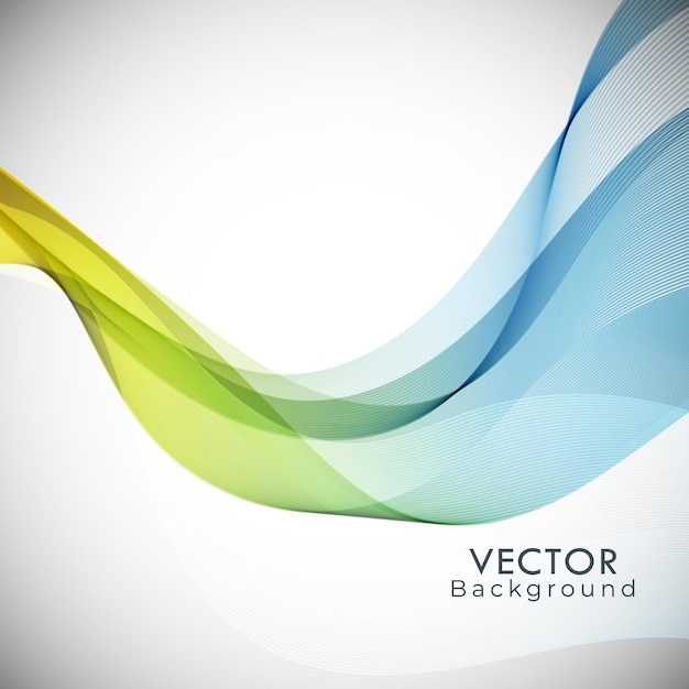 Vector Abstract kleurrijk golvend ontwerp als achtergrond abstracte rokerige golvenachtergrond