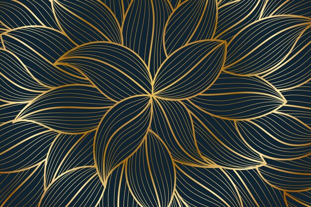 Vector abstract luxury golden wallpaper