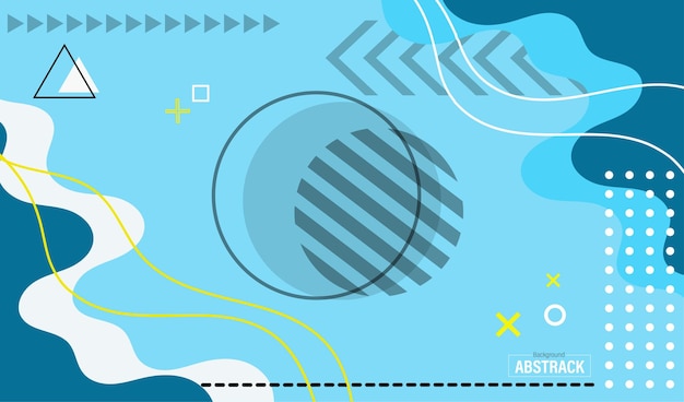 Vector abstract memphis style baground