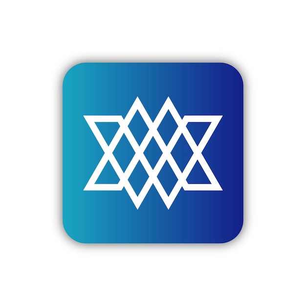 Vector abstract modern colorful app logo design template