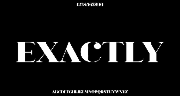 vector abstract modern urban alphabet font