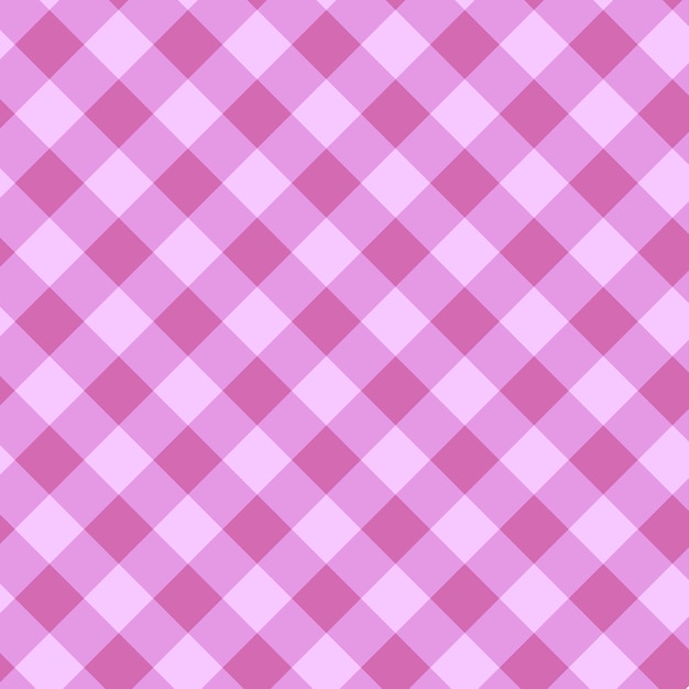 Vector abstract naadloos patroon van geruite roze en witte eenvoudig ontwerp