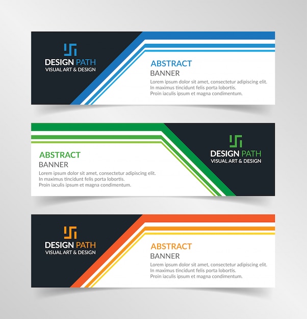 Vector vector abstract ontwerp moderne banner websjabloon