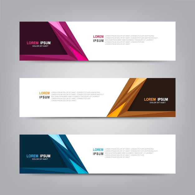 Vector abstract ontwerp van de banner