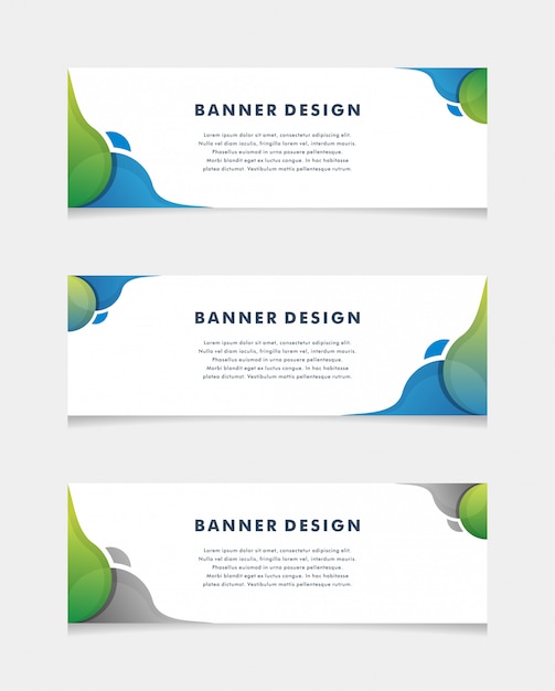 Vector abstract ontwerp websjabloon voor spandoek. - Vector