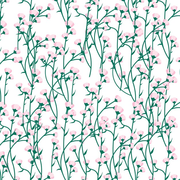 Вектор Вектор абстрактный органический цветок белый фон шаблон eps