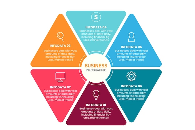 Vector abstract paper infographic elementsbusiness infographics