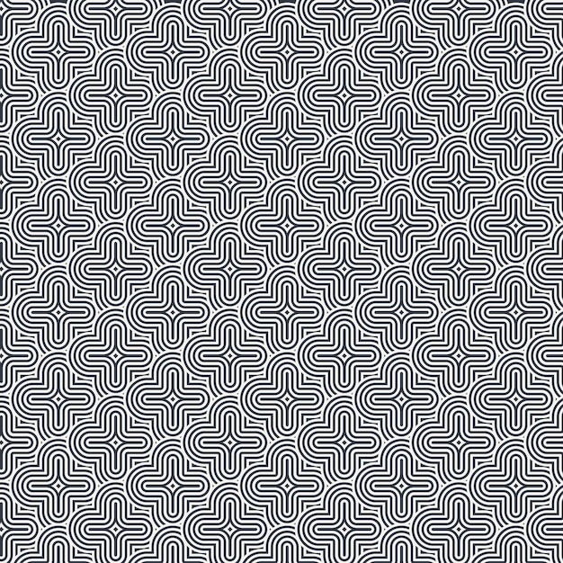 Vector abstract pattern with geometric ornament