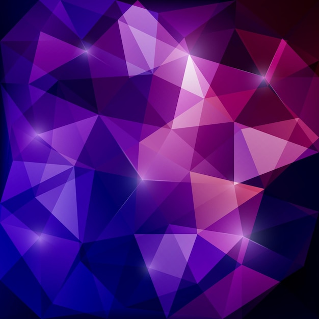 Вектор Вектор абстрактный многоугольной темно-синий и розовый фон